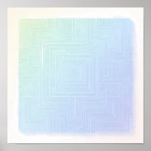 Lebendiges Labyrinth-Wallpaper und Kunstprint mit Poster