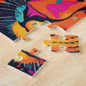 Lebendiges Leopard-Jungle-Muster  Puzzle (Seite)