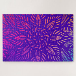 Lebendiges Mandala-Design Puzzle