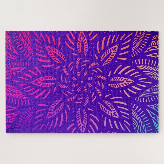 Lebendiges Mandala-Design Puzzle (Horizontal)