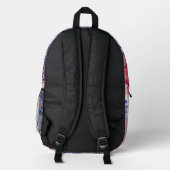 Lebendiges Mandala-Rucksackmuster Bedruckter Rucksack (Rückseite)