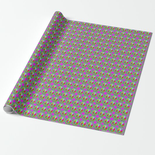 Lebendiges mehrfarbiges 3D-Design Mattes Geschenkp Geschenkpapier (Ungerollt)
