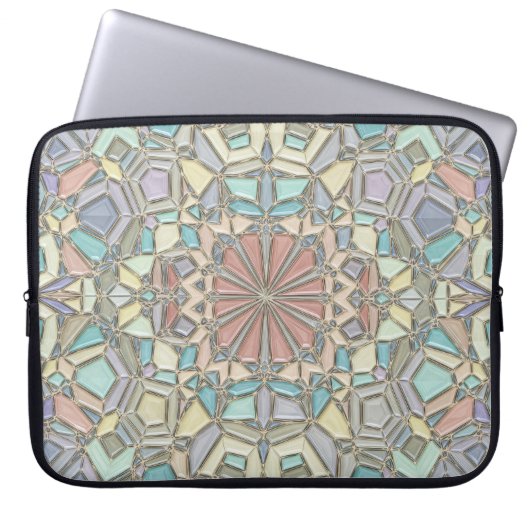 lebendiges Mosaik Laptopschutzhülle (Vorderseite)