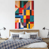 Lebendiges Mosaik Leinwanddruck (Insitu (Schlafzimmer))