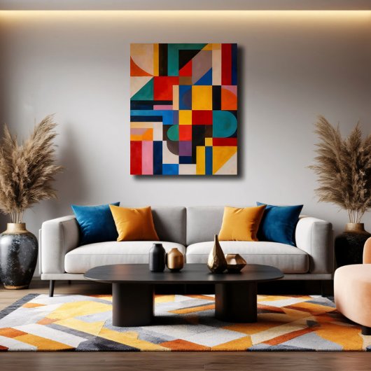 Lebendiges Mosaik Leinwanddruck