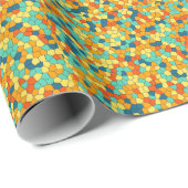 Lebendiges Mosaikmuster Geschenkpapier (Rolleneckpunkt)
