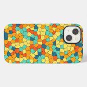 Lebendiges Mosaikmuster iPhone Hülle (Rückseite (Horizontal))