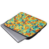 Lebendiges Mosaikmuster Laptopschutzhülle (Vorne Knopf)