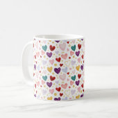 Lebendiges Multicolor-Wasserfarben- und Gold-Konfe Kaffeetasse (Vorderseite Links)