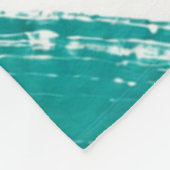 Lebendiges Muster mit Teal-, Magenta- und Senfstic Fleecedecke (Ecke)