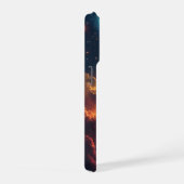 Lebendiges Nebelgalaxiedesign iPhone Hülle (Rechte Seite)