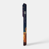 Lebendiges Nebelgalaxiedesign iPhone Hülle (Linke Seite)