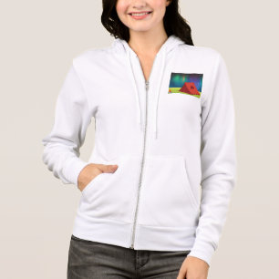 Lebendiges Nordlicht-Zelt-Nacht Hoodie