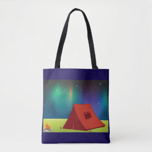Lebendiges Nordlichter Campingzelt Nacht Tasche