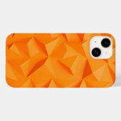 Lebendiges oranges geometrisches iPhone-Case in ma Case-Mate iPhone Hülle (Rückseite (Horizontal))