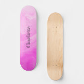 Lebendiges Pink Skateboard (Vorderseite)