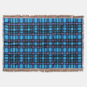 Lebendiges Plaid-Tartan-Muster-Gewebe Decke