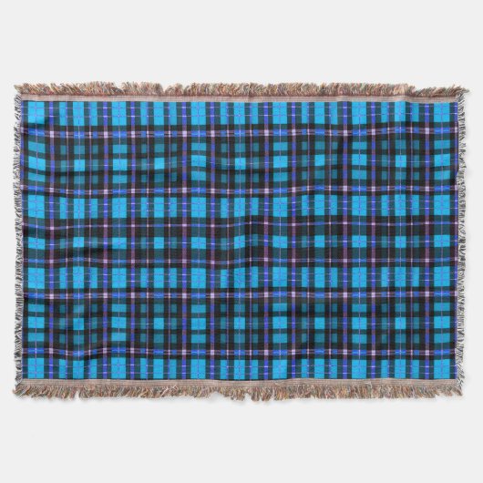 Lebendiges Plaid-Tartan-Muster-Gewebe Decke (Vorderseite)