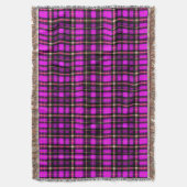 Lebendiges Plaid-Tartan-Muster-Gewebe Decke (Vorderseite Vertikal)