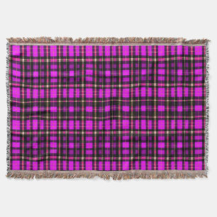 Lebendiges Plaid-Tartan-Muster-Gewebe Decke
