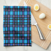 Lebendiges Plaid-Tartan-Muster-Gewebe Geschirrtuch (Viertel Falte)