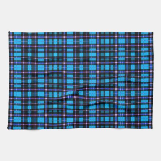 Lebendiges Plaid-Tartan-Muster-Gewebe Geschirrtuch (Horizontal)