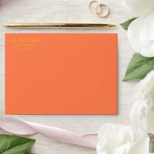 Lebendiges Portofino Orange & Safran Orange Hochze