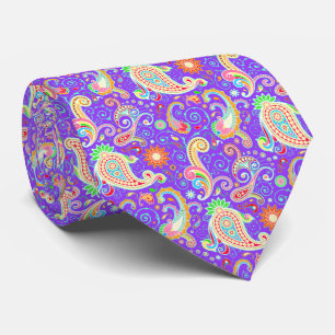 Lebendiges psychedelisches Paisley Krawatte