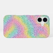 Lebendiges Regenbogen-Glitter-Sparkle-iPhone-Case iPhone 16 Hülle (Rückseite (Horizontal))