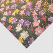 Lebendiges Regenbogen-Lilienblumenfeld Seidenpapier (Ausschnitt)