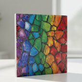 Lebendiges Regenbogen-Stolz-Glasmosaik Fliese