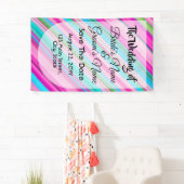 Lebendiges Regenbogen-Streifenmuster-Design Banner (Insitu)