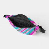 Lebendiges Regenbogen-Streifenmuster-Design Bauchtasche (Offen)
