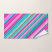 Lebendiges Regenbogen-Streifenmuster-Design Handtuch (Handtuch)