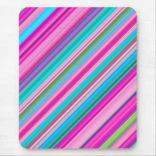 Lebendiges Regenbogen-Streifenmuster-Design Mousepad