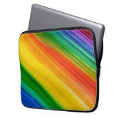 Lebendiges Regenbogenfarbspektrum Laptopschutzhülle (Vorderseite Links)