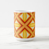 Lebendiges Retro-Geometrisches Muster Klassischer Kaffeetasse (Mittel)