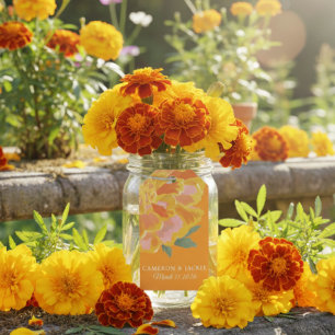 Lebendiges Ringelblumen-Sommer-Hochzeitsgeschenk-T Geschenkanhänger