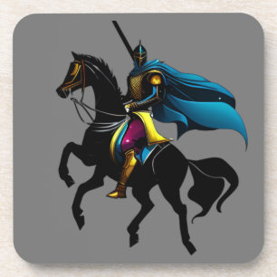 Lebendiges Ritter-T-Shirt-Wurfkissen Getränkeuntersetzer