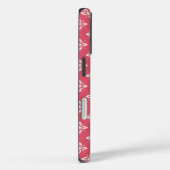 Lebendiges rosa Blumenmuster mit geometrischen Blu Case-Mate iPhone Hülle (Rückseite / Rechts)