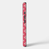 Lebendiges rosa Blumenmuster mit geometrischen Blu Case-Mate iPhone Hülle (Rückseite / Links)