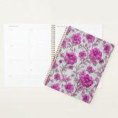 Lebendiges rosa Blumenmuster mit magenta Blüten Planer (Anzeige)