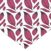 Lebendiges rosa Feder Muster Kurzer Tischläufer (Ecke)