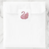 Lebendiges Rosa PINK SWAN Sticker Design (Tasche)