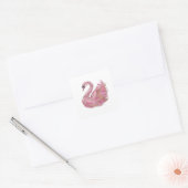 Lebendiges Rosa PINK SWAN Sticker Design (Umschlag)