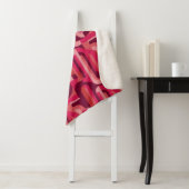 lebendiges rosa retro abstraktes Muster Sherpadecke (Beispiel)
