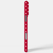 Lebendiges Rot-Weiß-Pünktchenmuster Case-Mate iPhone Hülle (Rückseite / Rechts)