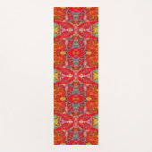 Lebendiges rotes Fischernetz-Muster Yogamatte (Vorderseite)
