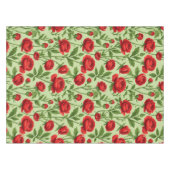 Lebendiges rotes Ranunculus-Blumenmuster Tischdecke (Vorderseite (Horizontal))