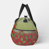 Lebendiges rotes Rosengarten-Blumenmuster Duffle Bag (Rechts)